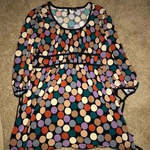 Polka dot dress or shirt? You decide.